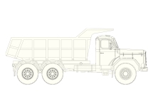 Brekina 10225 - H0 - Magirus Jupiter Kipper - Bausatz